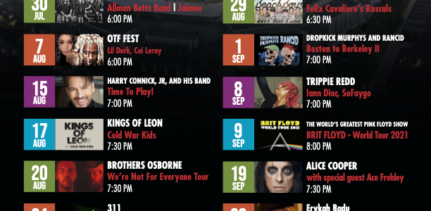 Hartford Healthcare Amphitheater schedule